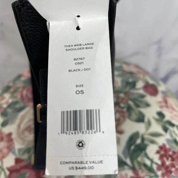 Tory Burch| Thea Web Large Shoulder Bag - Picture 9 of 11